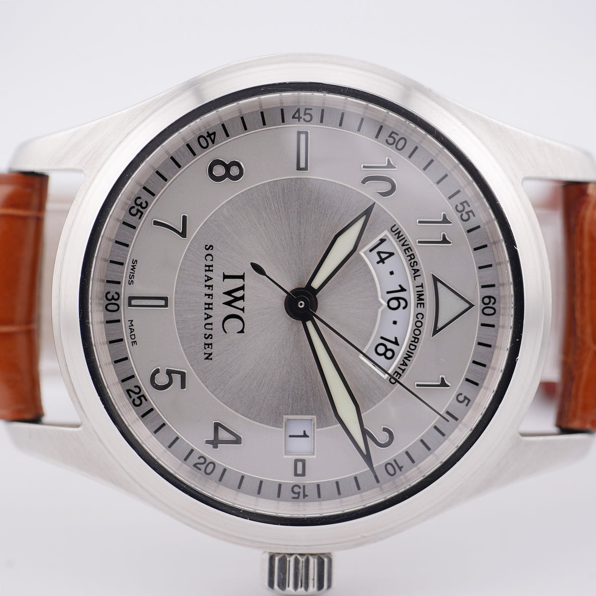 IWC Fliegeruhr Spitfire UTC Stahl IW325107