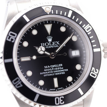 Rolex Sea-Dweller Stahl 16600 - 2001 "Rolex Service 08/26"