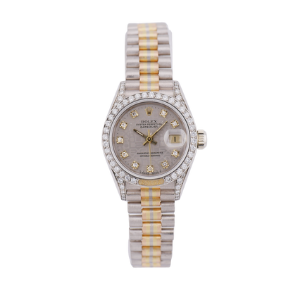 Rolex Lady-Datejust 26 Tridor Dreifarbgold 69159 - 1986 "Factory Setting"