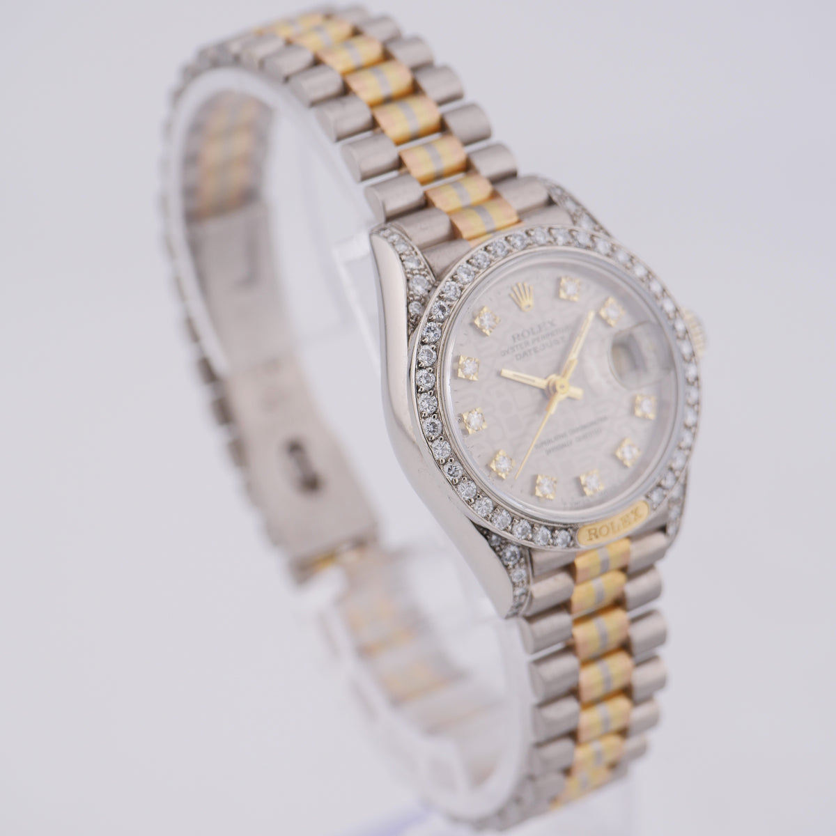Rolex Lady-Datejust 26 Tridor Dreifarbgold 69159 - 1986 "Factory Setting"