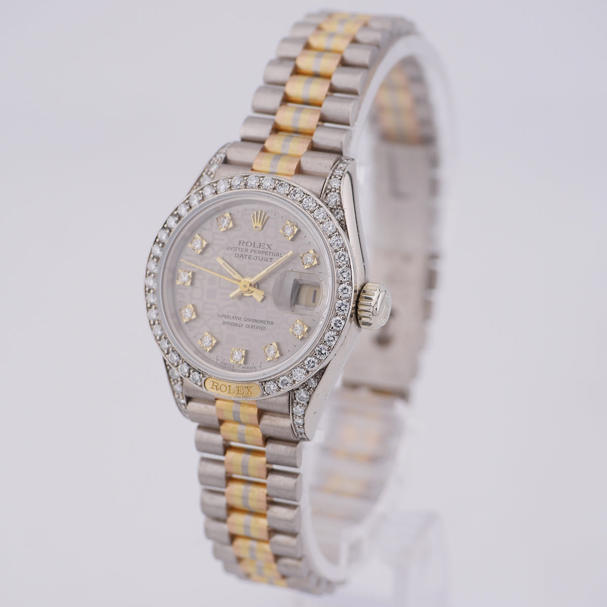 Rolex Lady-Datejust 26 Tridor Dreifarbgold 69159 - 1986 "Factory Setting"
